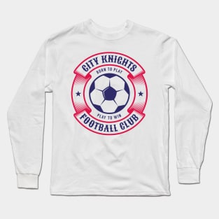 Two-color football round print with heraldic elements Long Sleeve T-Shirt